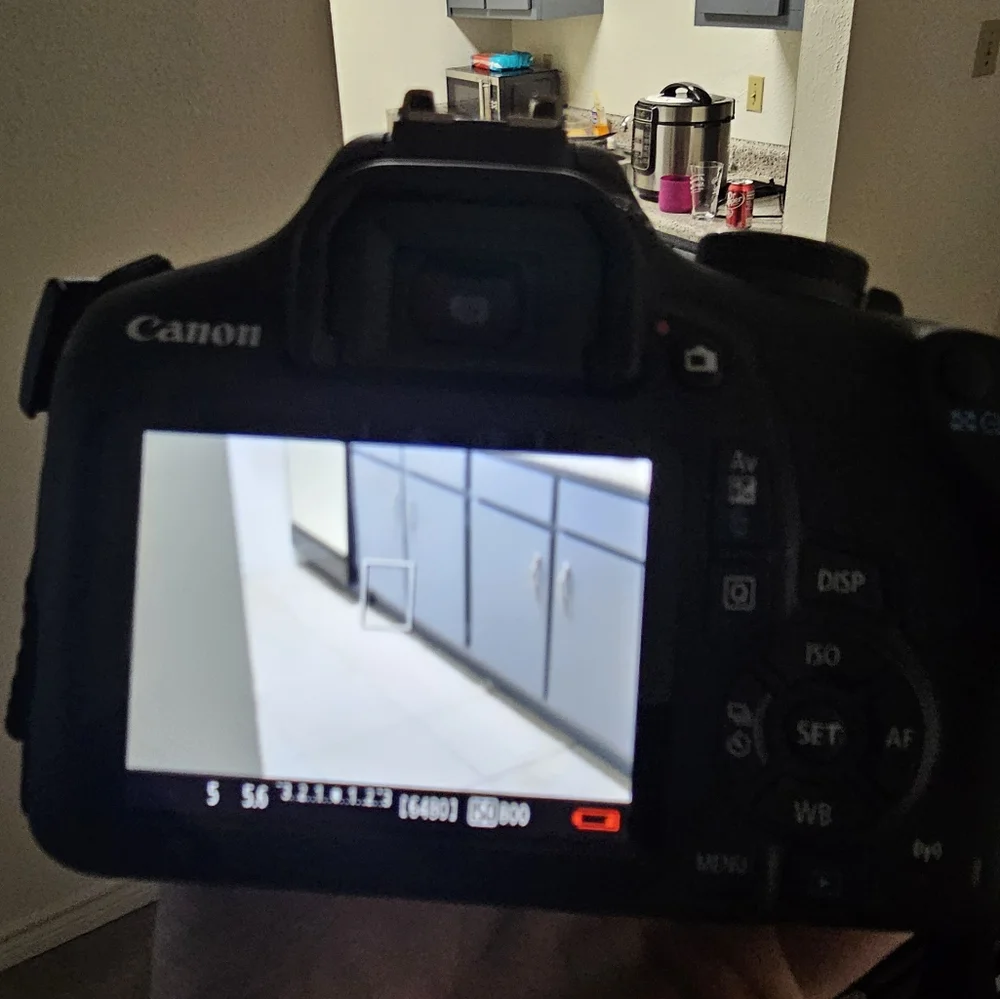 Canon - EOS Rebel T7 DSLR Video Camera with 8-55mm Lense - Black and accessories
